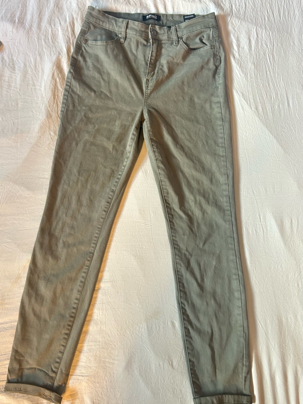 Buffalo David Bitton Hanna High-Rise Skinny Jeans Women’s Size 6 – Sage Green